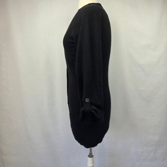 Theory Amaya 100% Cashmere Tunic Cardigan Sweater Black Size Small NWT - Picture 6 of 14